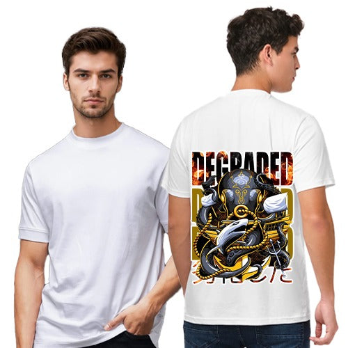 DEGRADED white Regular T-shirt