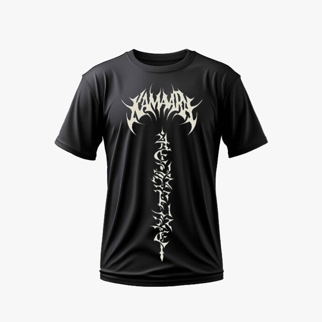 Gym-fit Regular Black and White T-shirt