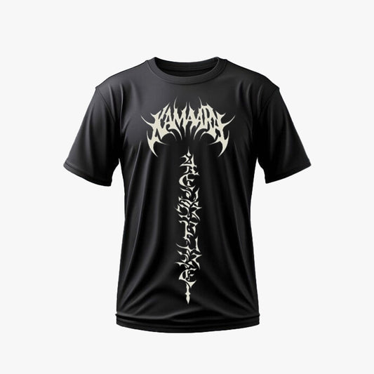 Gym-fit  Regular Black and White T-shirt