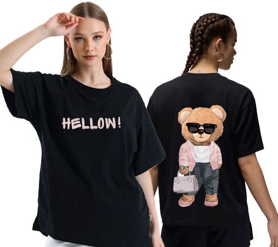 Cute teddy-hellow-female Relaxed Fit T-shirt
