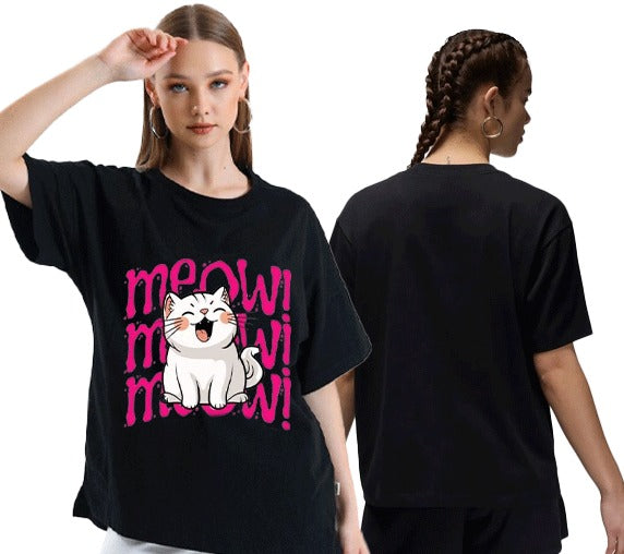 Meow!__ female Relaxed Fit T-shirt