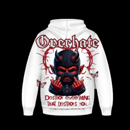 Overhate__ Black Hoddie