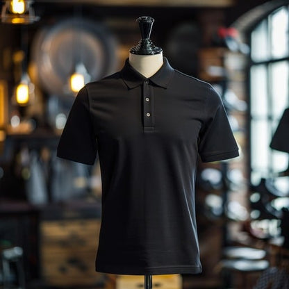 black polo t-shirts