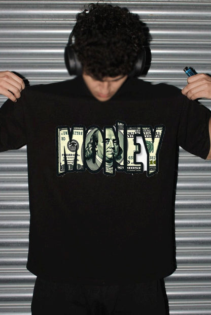 Black Printed T-Shirt