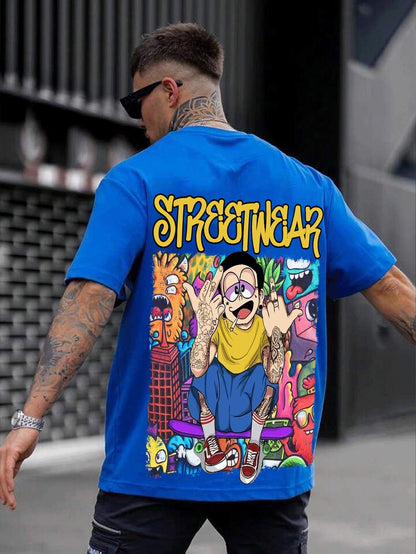 nobita blue chill t-shirt