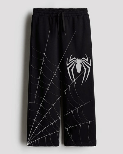 black spider printed trouser